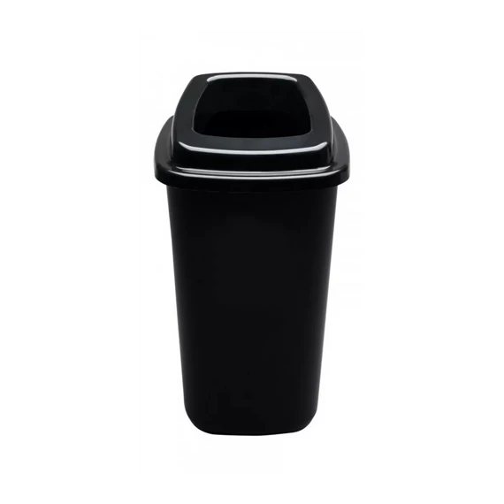 szelektív hulladékgyűjtő, szemetes fekete/fekete 45 Liter