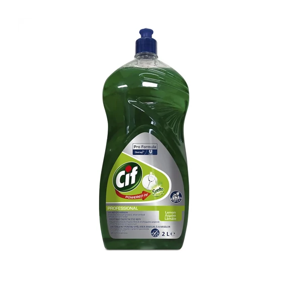 Diversey Cif Pro Formula Dishwash Extra Strong Lemon - folyékony kézi mosogatószer 2 liter 
