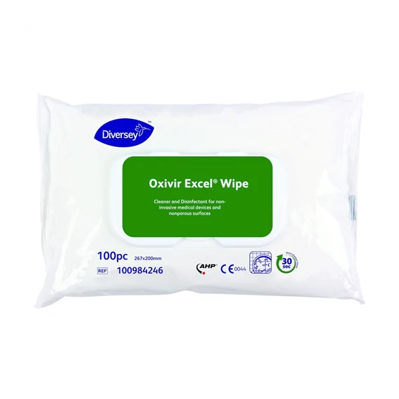 Diversey Oxivir Excel Wipe - Tisztító-és fertőtlenítő kendő 100 darab
