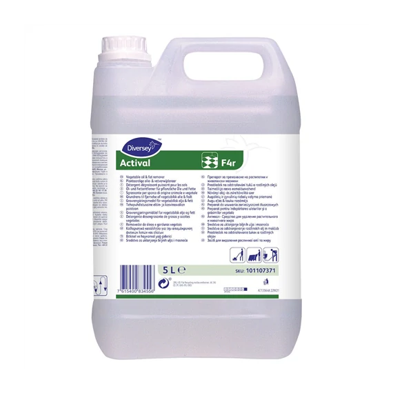 Diversey Actival F4R - Növényi olaj és zsíreltávolító szer 5 liter