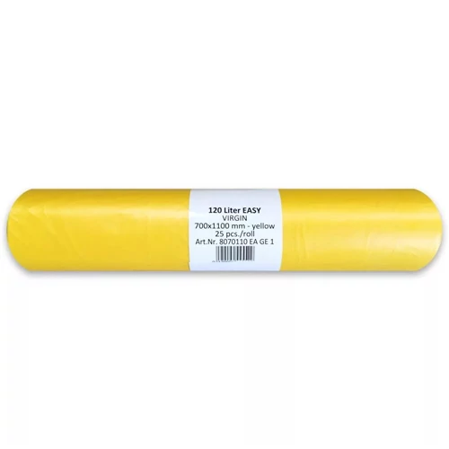 Szemeteszsák 30 liter 50 x 60 cm SÁRGA 13 micron 20 db/tekercs