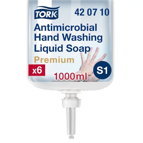 Tork Fertőtlenítő kézmosó folyékony szappan - S1 - 1 liter