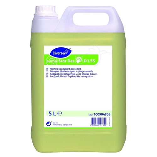 Diversey Suma Star Des 1.55 - Fertőtlenítő hatású folyékony kézi mosogatószer 5 liter