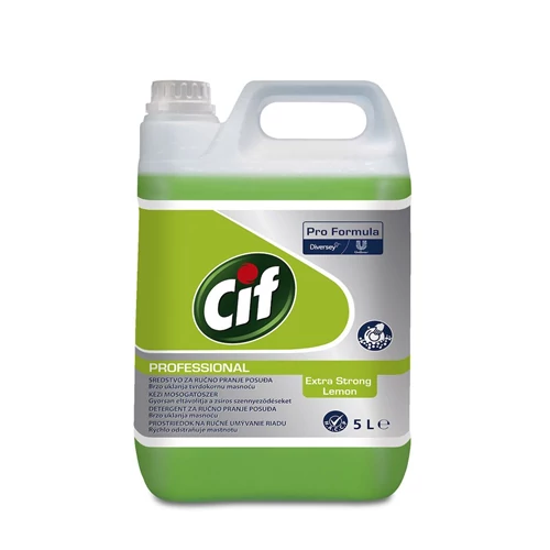 Diversey Cif Pro Formula Dishwash Extra Strong Lemon - folyékony kézi mosogatószer 5 liter