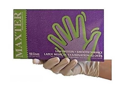 Vizsgálókesztyű púderes Maxter Latex 