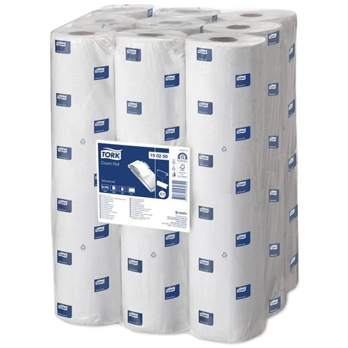 Tork Vizsgálóasztal terítő 2 rétegű, 50 cm széles, 54,5 méter/tekercs - C1- Fehér 
